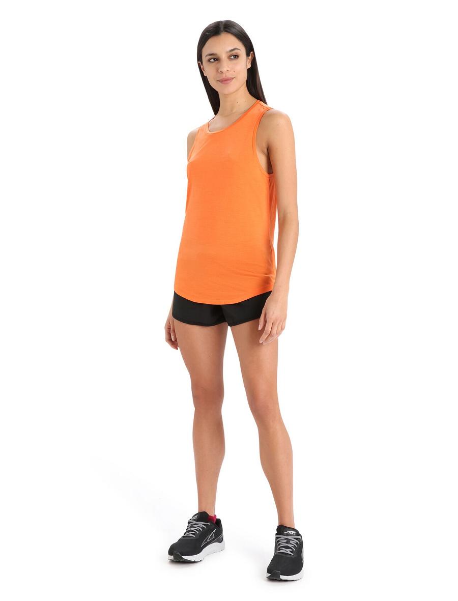 Flash Women's Icebreaker Merino Sphere II Tank T Shirts | USA 1570YXFU